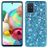 Mobigear Glitter Samsung Galaxy A73 Hoesje Hardcase Backcover - Blauw
