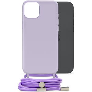 Mobilize Lanyard Gelly iPhone 15 Plus Flexibel TPU Hoesje met koord - Pastel Purple