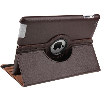 Mobigear DuoStand iPad 3 (2012) Hoes Draaibare Bookcase - Bruin