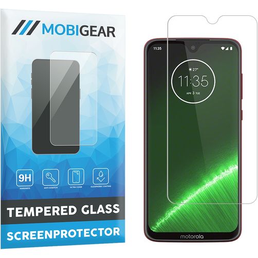 Mobigear Motorola Moto G7 Plus Glazen Screenprotector - Case Friendly