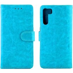 Mobigear Wallet OPPO A91 Hoesje Bookcase Portemonnee - Blauw