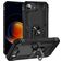 Mobigear Armor Ring iPhone 16e Hoesje Hardcase Backcover Shockproof met Ringhouder - Zwart