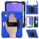Mobigear SureGrip XGuard iPad Mini 6 (2021) Hoes Hard Kunststof,Siliconen Backcover + Stylus Houder + Schouderband + Standaard - Blauw