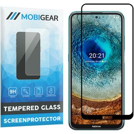 Mobigear Premium Nokia X10 Glazen Screenprotector - Case Friendly - Zwart