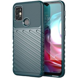 Mobigear Groove Motorola Moto G10 Hoesje Flexibel TPU Backcover - Groen