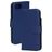 Mobiparts iPhone 16e Hoesje Echt Leer Bookcase Portemonnee - Blauw