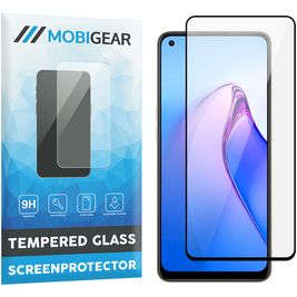 Mobigear Premium OPPO Reno 8 Glazen Screenprotector - Case Friendly - Zwart