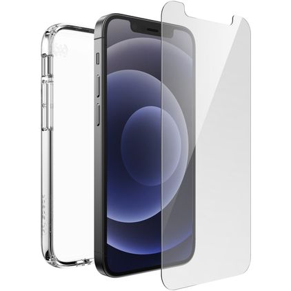 Speck Perfectly Clear ShieldView Doorzichtig iPhone 12 Mini Hoesje Hardcase Backcover Shockproof - Transparant