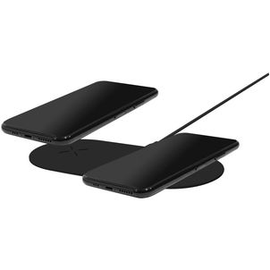 Mobiparts Dual Fast Wireless Draadloze lader Qi Wireless 1 Meter 10W - Zwart