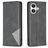 Mobigear Rhombus Slim iPhone 17 Hoesje Bookcase - Zwart