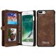 Caseme 008 iPhone 8 Plus Hoesje Uitneembare 2in1 Bookcase Portemonnee - Bruin