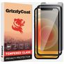 GrizzlyCoat Easy Fit AntiSpy iPhone 12 Pro Glazen Screenprotector Privacy - Case Friendly + Installatie Frame