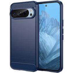 Mobigear Brushed Slim Google Pixel 9 Pro Hoesje Flexibel TPU Backcover - Blauw
