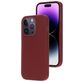 Mobiparts iPhone 14 Pro Siliconen Hoesje Backcover - Plum Red