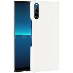 Mobigear Croco Sony Xperia L4 Hoesje Hardcase Backcover - Wit