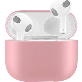Mobigear Colors Apple AirPods 3 Hoesje Flexibel Siliconen - Roze