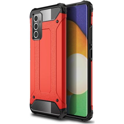 Mobigear Outdoor Samsung Galaxy A82 5G Hoesje Hardcase Backcover Shockproof - Rood