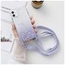 Mobigear Lanyard iPhone 13 Pro Max Flexibel TPU Hoesje met koord - Paars