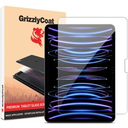 GrizzlyCoat Magic Applicator iPad Pro 11 Inch (2024) Glazen Screenprotector - Case Friendly + Installatie Frame