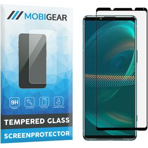 Mobigear Premium Sony Xperia 5 III Glazen Screenprotector - Case Friendly - Zwart