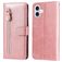 Mobigear Zipper iPhone 17 Hoesje Bookcase Portemonnee - Roségoud