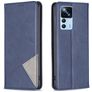 Mobigear Rhombus Slim Xiaomi 12T Hoesje Bookcase - Blauw