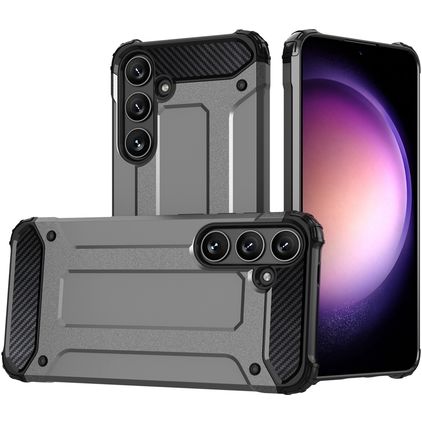 Mobigear Outdoor Samsung Galaxy S24 Hoesje Hardcase Backcover Shockproof - Grijs
