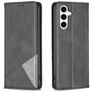 Mobigear Rhombus Slim Samsung Galaxy S24 FE Hoesje Bookcase - Zwart