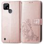 Mobigear Clover Realme C21Y Hoesje Bookcase Portemonnee - Roségoud