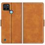 Mobigear Slim Magnet Realme C21Y Hoesje Bookcase Portemonnee - Cognac
