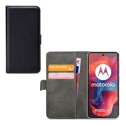 Mobilize Classic Gelly Wallet Motorola Moto G04 Hoesje Bookcase Portemonnee - Zwart