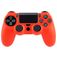 Mobigear Classic Dun Playstation 4 controller Hoesje Flexibel Siliconen - Rood Mobigear Classic Dun Playstation 4 controller Hoesje Flexibel Siliconen - Rood