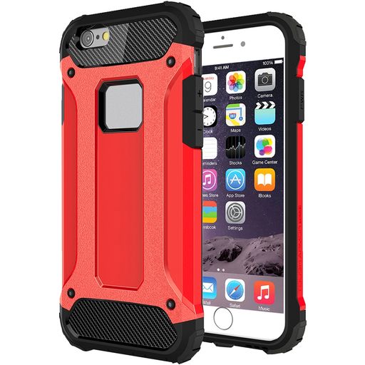 Mobigear Outdoor iPhone 6s Hoesje Hardcase Backcover Shockproof - Rood