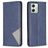 Mobigear Rhombus Slim Motorola Moto G54 Hoesje Bookcase - Blauw