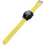 Mobigear Bumpy Siliconen Smartwatch Bandje Gespsluiting - Universeel 20 mm aansluiting - Geel
