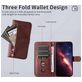 Mobigear Zipper iPhone 17 Pro Max Hoesje Bookcase Portemonnee - Bruin