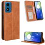 Mobigear Sensation Motorola Moto E14 Hoesje Bookcase Portemonnee - Bruin