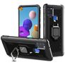 Mobigear Armor Ring Samsung Galaxy A21s Hoesje Hardcase Backcover Shockproof met Ringhouder - Zwart
