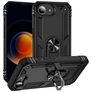 Mobigear Armor Ring iPhone 16e Hoesje Hardcase Backcover Shockproof met Ringhouder - Zwart