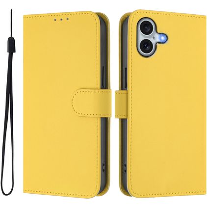 Mobigear Urban Wallet iPhone 16 Plus Hoesje Bookcase Portemonnee - Geel