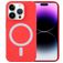 Mobigear Rubber Touch iPhone 15 Pro Max Siliconen MagSafe Hoesje Backcover - Rood