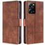 Mobigear Croco POCO X5 Pro Hoesje Bookcase Portemonnee - Cognac
