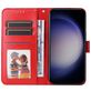 Mobigear Sunflower Samsung Galaxy S24 Plus Hoesje Bookcase Portemonnee - Rood