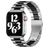 Mobigear Antwerp Stalen Apple Watch Bandje Vouwsluiting - 42/41/40/38 mm - Zwart / Zilver