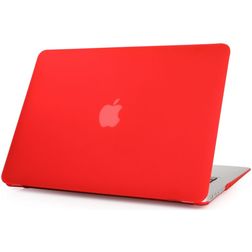 Mobigear Matte MacBook Air 13 Inch (2010-2019) Hoes Hardshell Laptopcover MacBook Case - Rood - Model A1369 / A1466