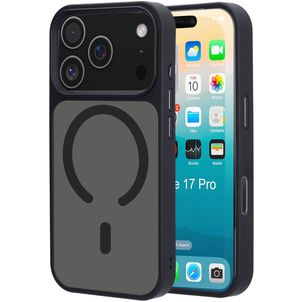 Mobiparts Hardcover iPhone 17 Pro MagSafe Hoesje Hardcase Backcover - Satin Black