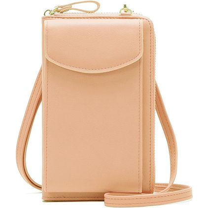 Antonio Fonzo Crossbody Telefoontasje - Large - Salmon Pink