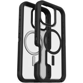 Otterbox Defender iPhone 16 Pro Max MagSafe Hoesje Hardcase Backcover Shockproof - Transparant / Zwart