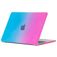 Mobigear Rainbow Matte MacBook Air 15 Inch (2023-2026) Hoes Hardshell Laptopcover MacBook Case - Blauw / Roze - Model A2941 / A3114 / A3241 / A3448