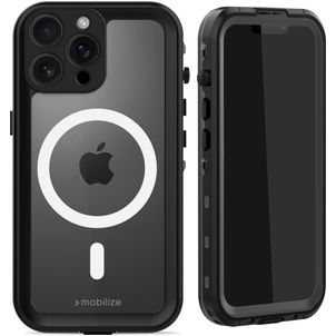 Mobilize Waterproof iPhone 16 Pro Max Waterdicht MagSafe Hoesje Hardcase Backcover - Zwart